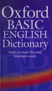 Oxford Basic English Dictionary